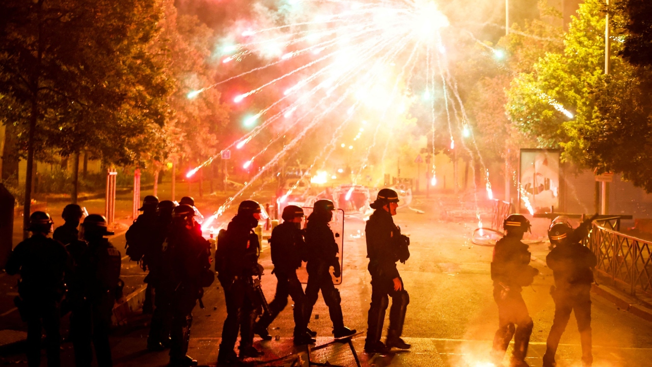 The violent protests that have shaken France in response to the killing of a 17-year-old by a police officer continued for a fifth night, as authorities arrested hundreds of people nationwide overnight Saturday (July 1), and demonstrators clashed with police officers in riot gear. Credit: Reuters Photo