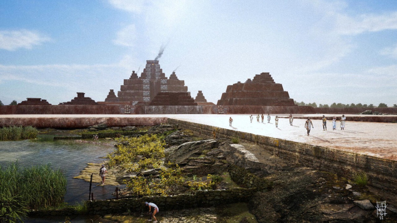 A handout image released in 2015 shows the 3D rendition of the Mirador archaeological site, in Mirador, Peten, Guatemala. Credit: Reuters Photo