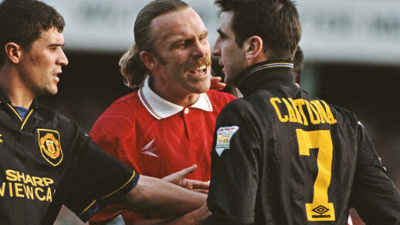 Often called King Eric, Cantona brought swag and flair in equal amounts to his game. Talented and controversial, Cantona is still fondly rememberd by United fans for his contributions to the club. Credit: Getty Images