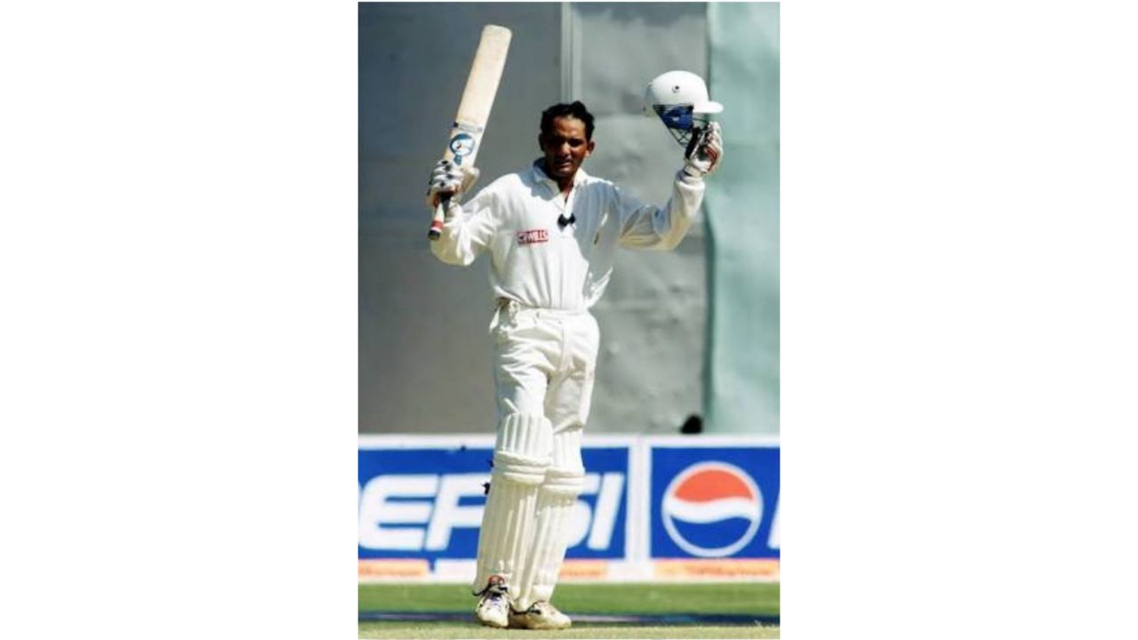 Mohammad Azharuddin - 110 runs against England in 1984. Credit: Twitter/@mufaddal_vohra