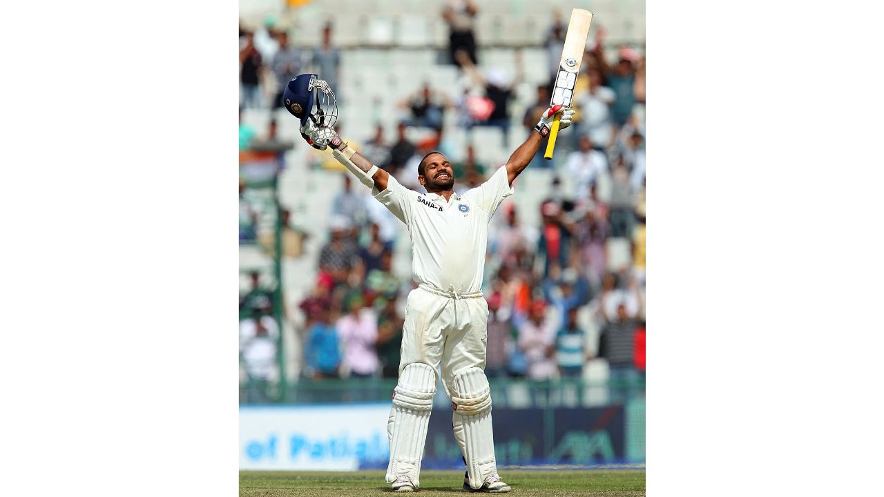 Shikhar Dhawan - 187 runs against Australia in 2013. Credit: Twitter/@ESPNcricinfo