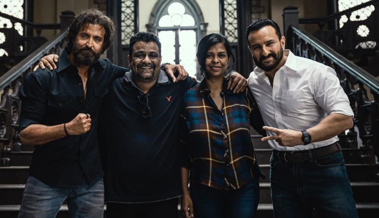 Pushkar and Gayathri: The Chennai-based couple made a grand entry into the film industry as directors through their blockbuster 'Vikram Vedha' in Tamil. The movie garnered attention for its genre defining treatment, thrilling BGM, and intense plot. They also entered the world of web with their production house, Wallwatcher Films, producing 'Suzhal: The Vortex' and 'Vadhandhi: The Fable of Velonie'. Credit: Instagram/@pushkar.gayatri