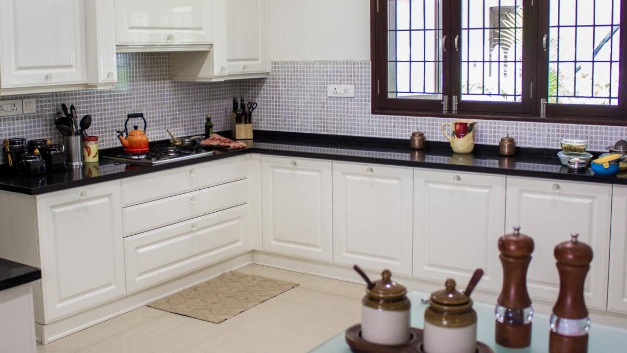 Black granite is a universal favourite for the ubiquitous Indian kitchen counter. Credit: Arun Koothaduth