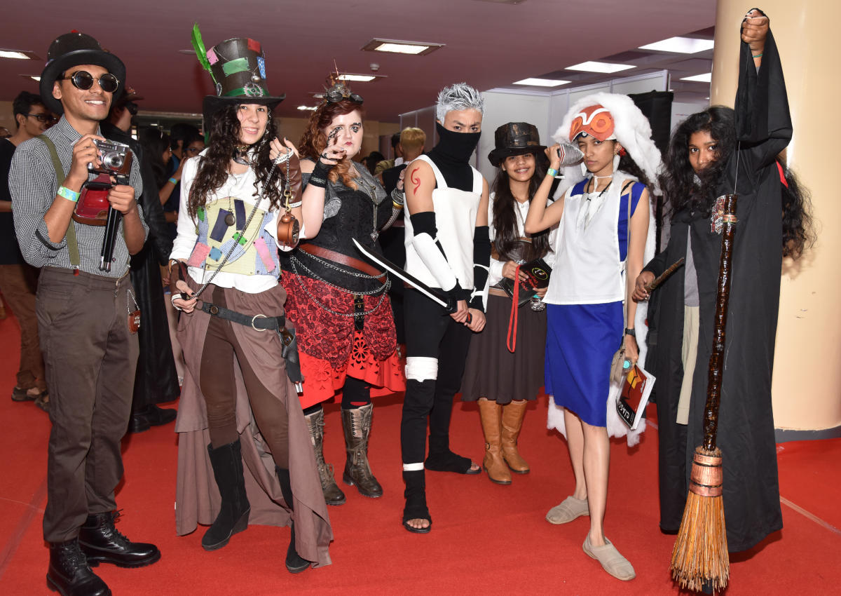 Cosplayers at Comic-con Bengaluru