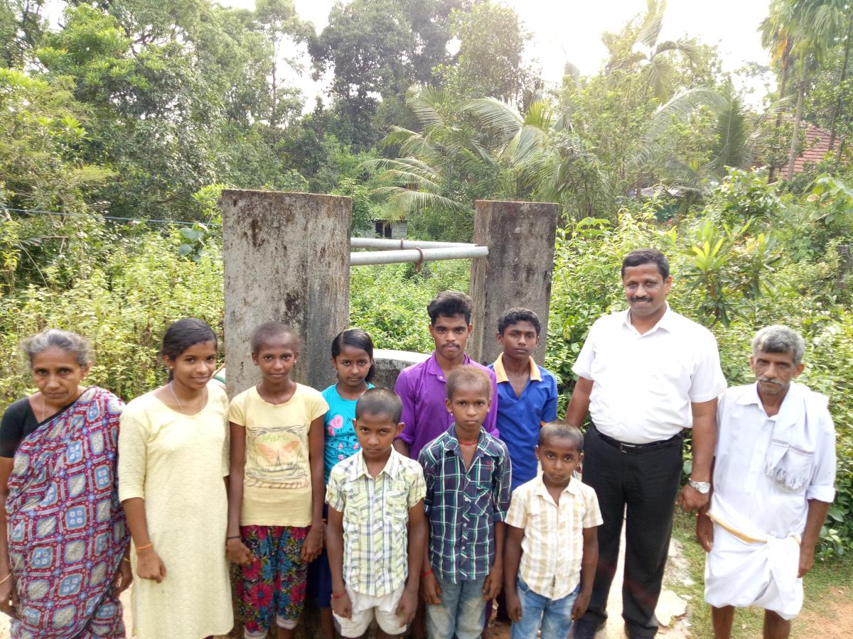 Hand dug water well, Moodbidri
