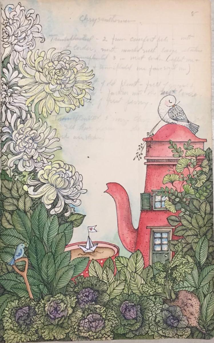 Bakula Nayak and her artwork 