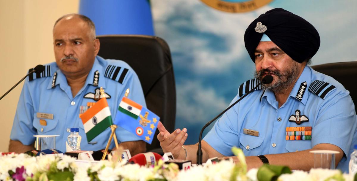 IAF chief B S Dhanoa in Guwahati on Thursday.