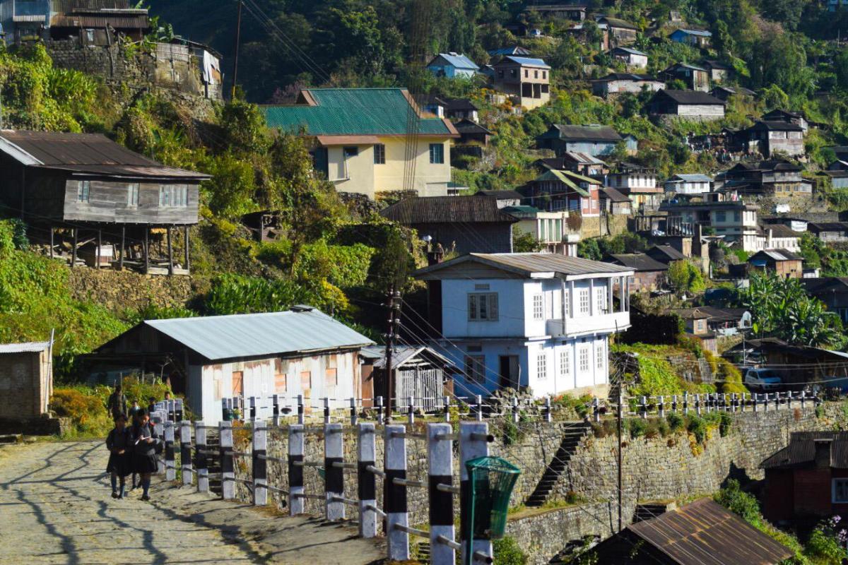 Some of the houses in the village.