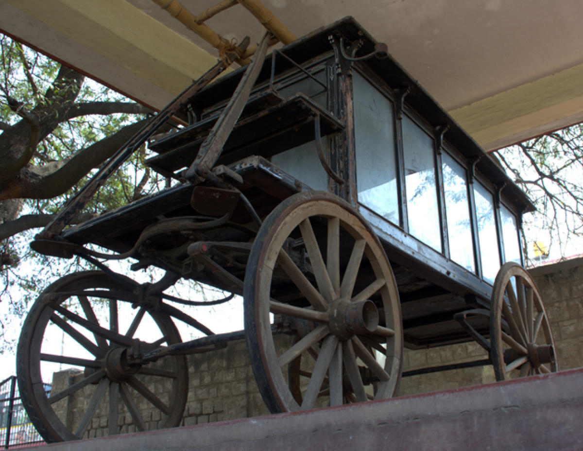Legend The 300-year-old hearse of Wesley Church, Mysuru.