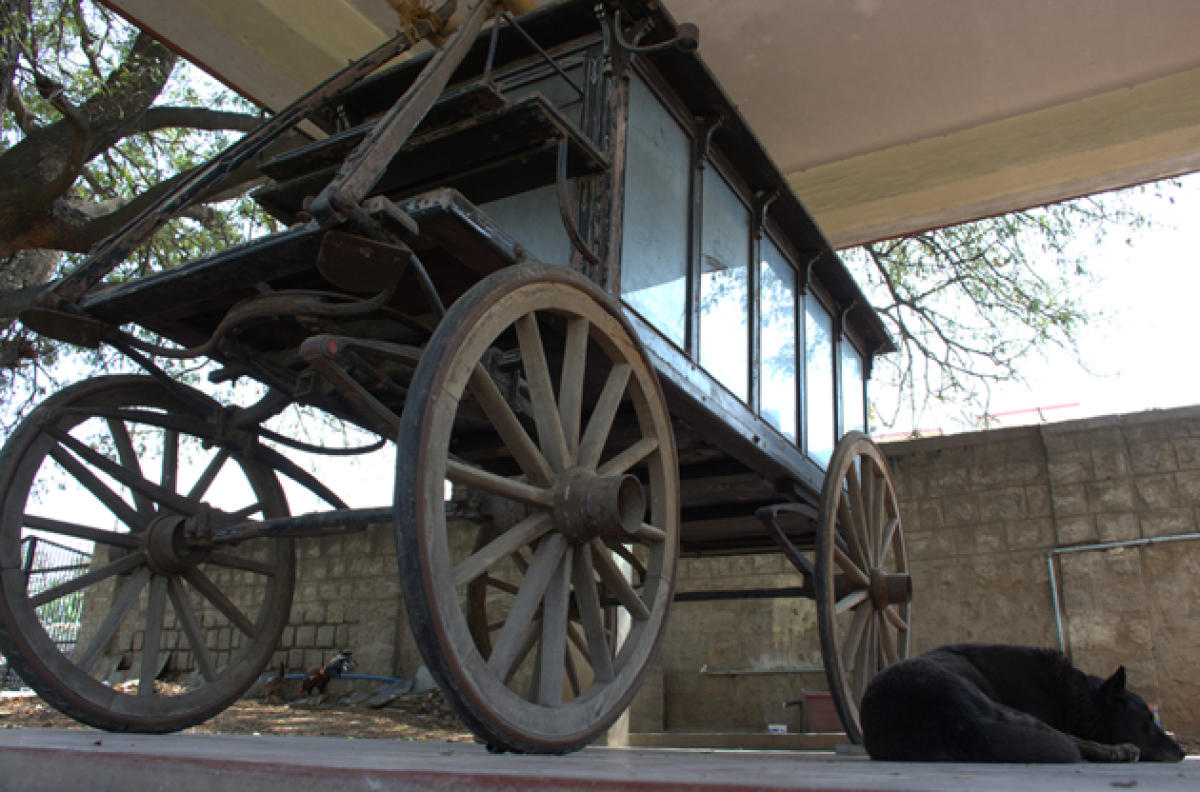 Past Glory Hearse of Wesley Church, Mysuru.
