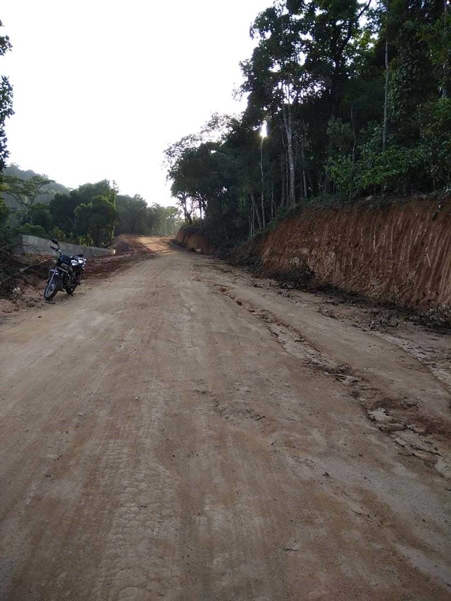 The new road laid near Hijjanahalli in Sakleshpur taluk.