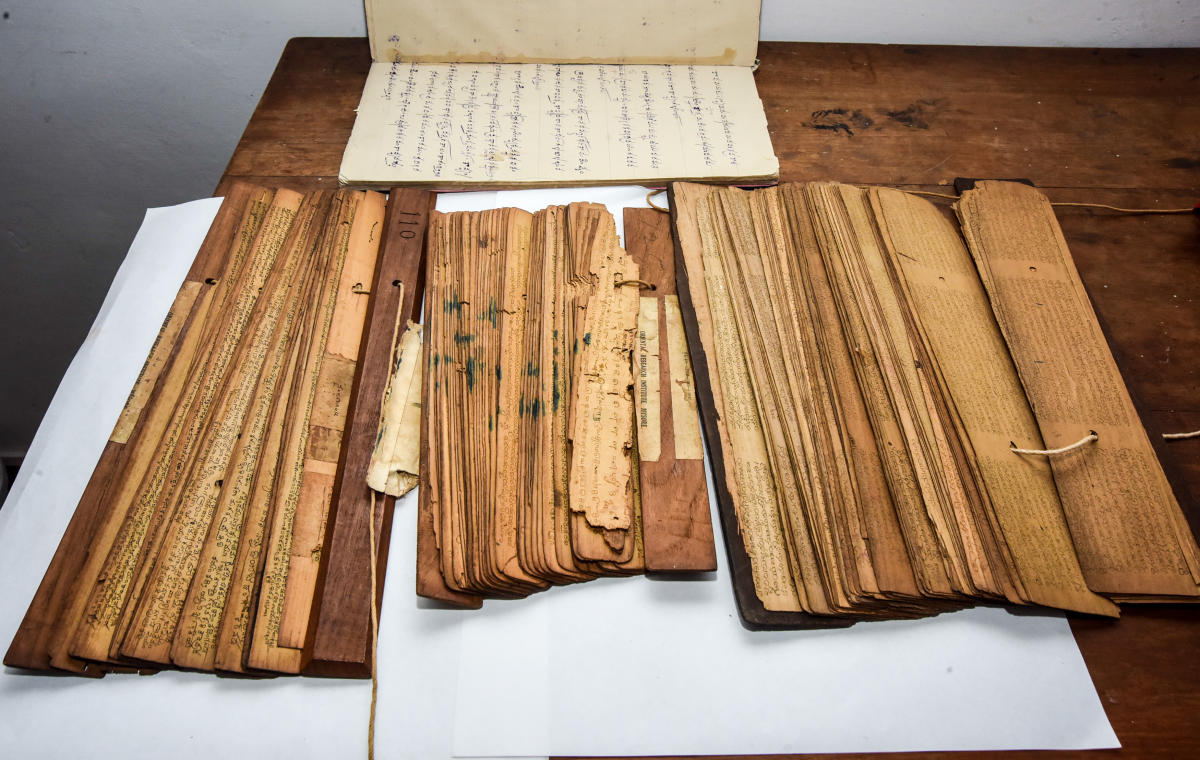 Kavirajamarga manuscript. PHOTO / SAVITHA B R