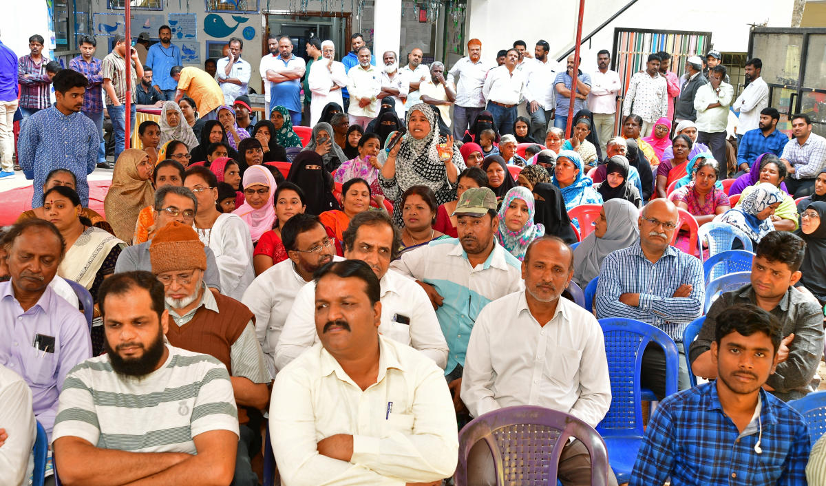 Residents at the event.