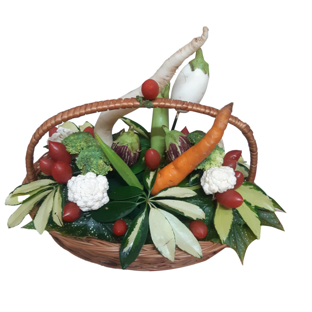 Harvest of fruits and vegetables