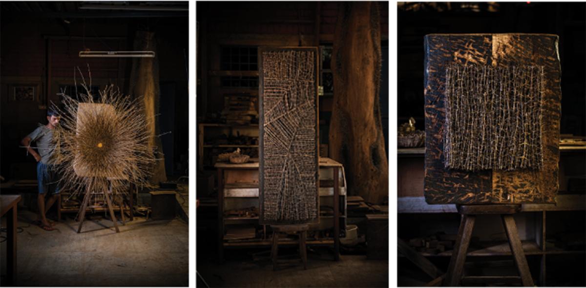 Kynkyny is currently showcasing sculptures titled ‘A Trail of Thorns’ by Sandilya Theuerkauf. The exhibition is online.