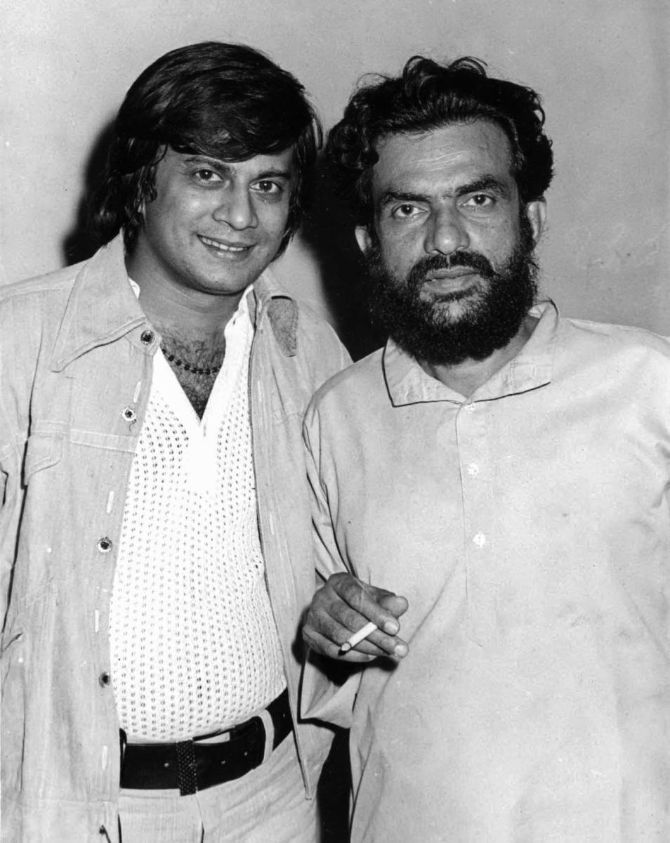 Anant Nag with renowned theatre personality, filmmaker and Padma Shri winner BV Karanth. 