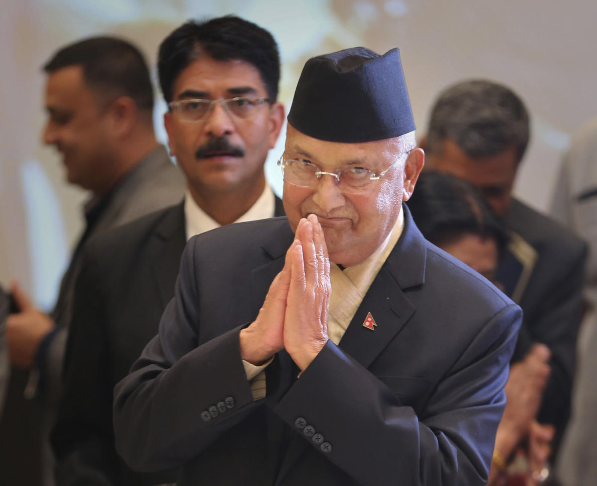 Nepalese Prime Minister Khadga Prasad Oli. PTI