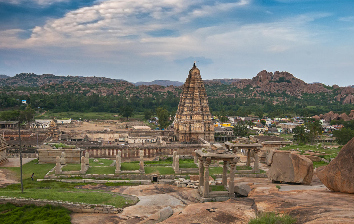 A view of the Virupaksha temple