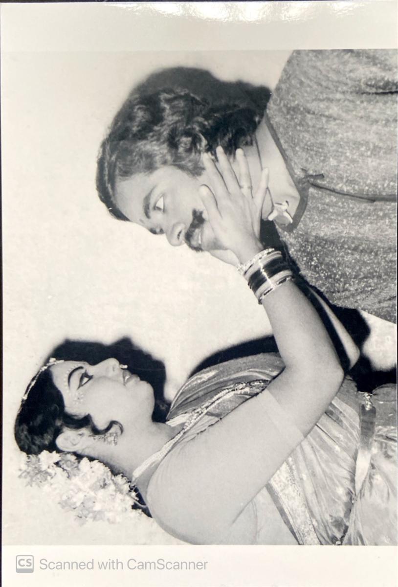 Sundar with Vaishali Kasaravalli in the play 'Hayavadana', written by Girish Karnad.