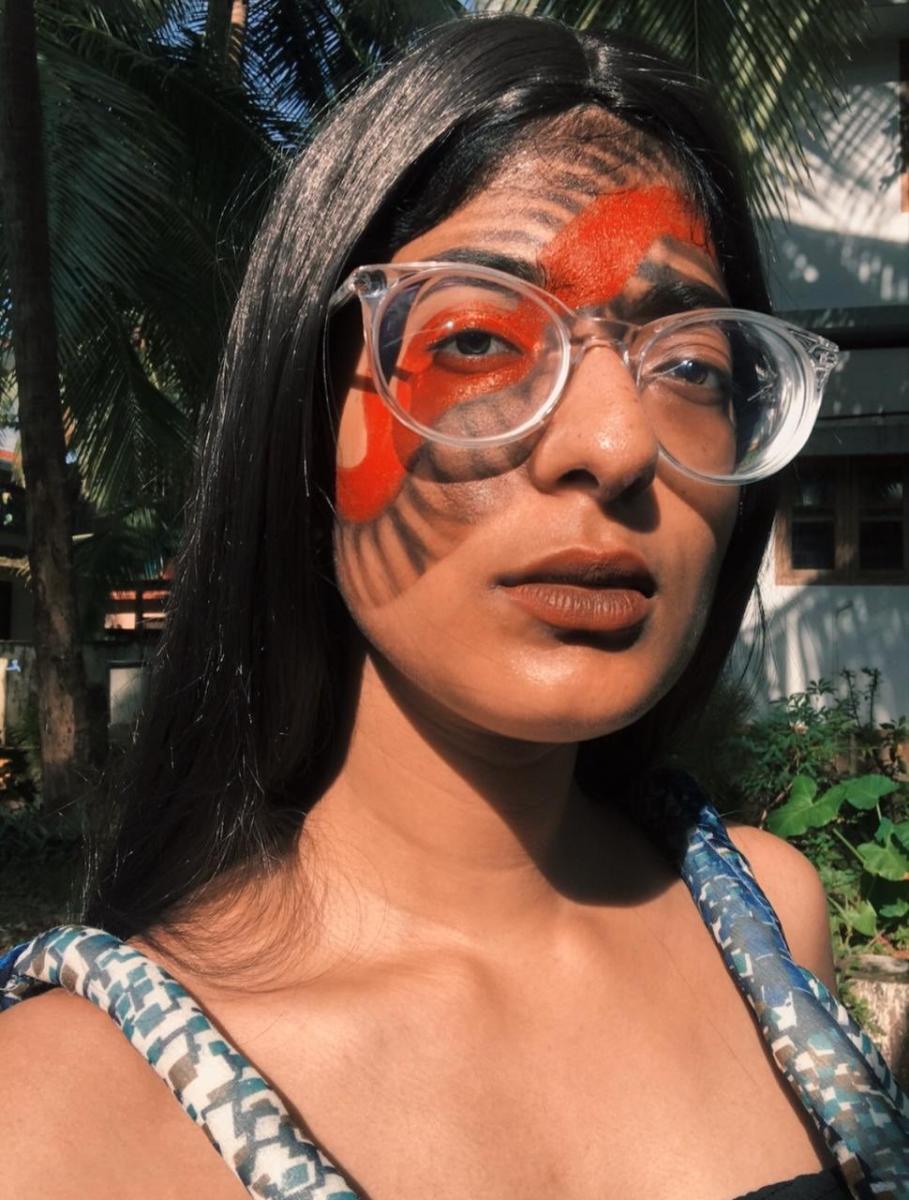 Aditi Nair, artist, recently conducted a workshop on creative makeup at an online flea market.