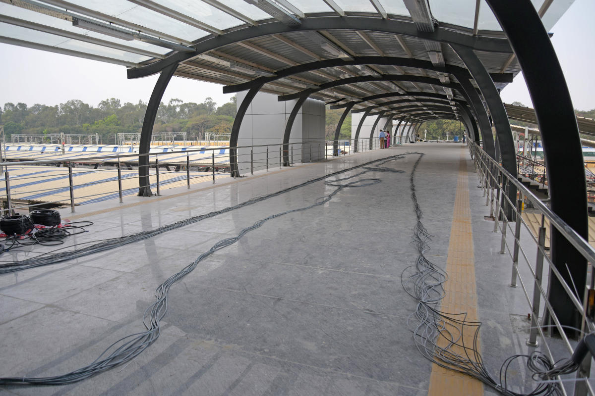 The swanky platform 1 with entry into the terminal. DH FILE PHOTO/Pushkar V