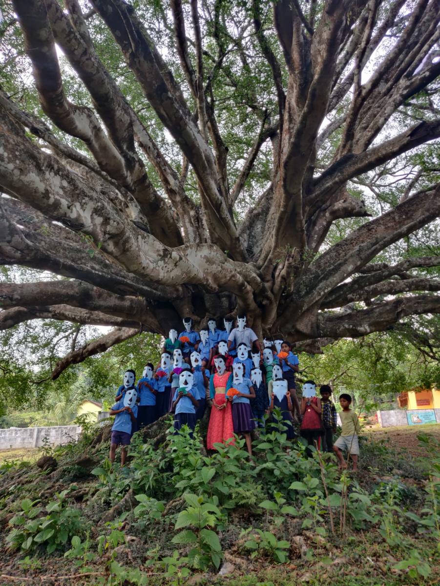 Children taking part in the Vana Belaku program