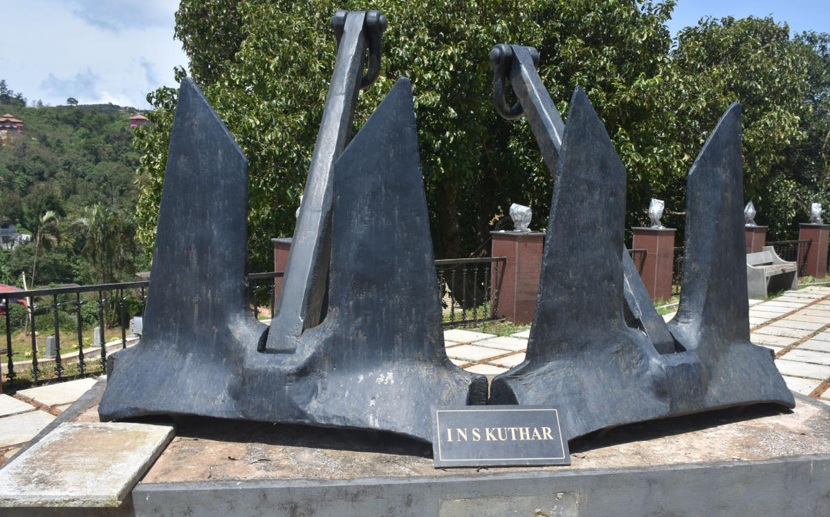 An anchor from a naval ship. Photos by Rangaswamy