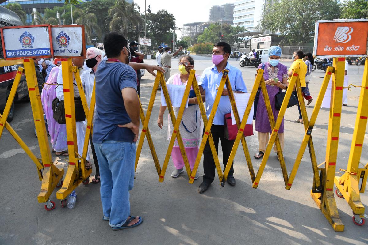 People waiting for second vaccine doses being turned away due to stock shortages in Mumbai. AFP 
