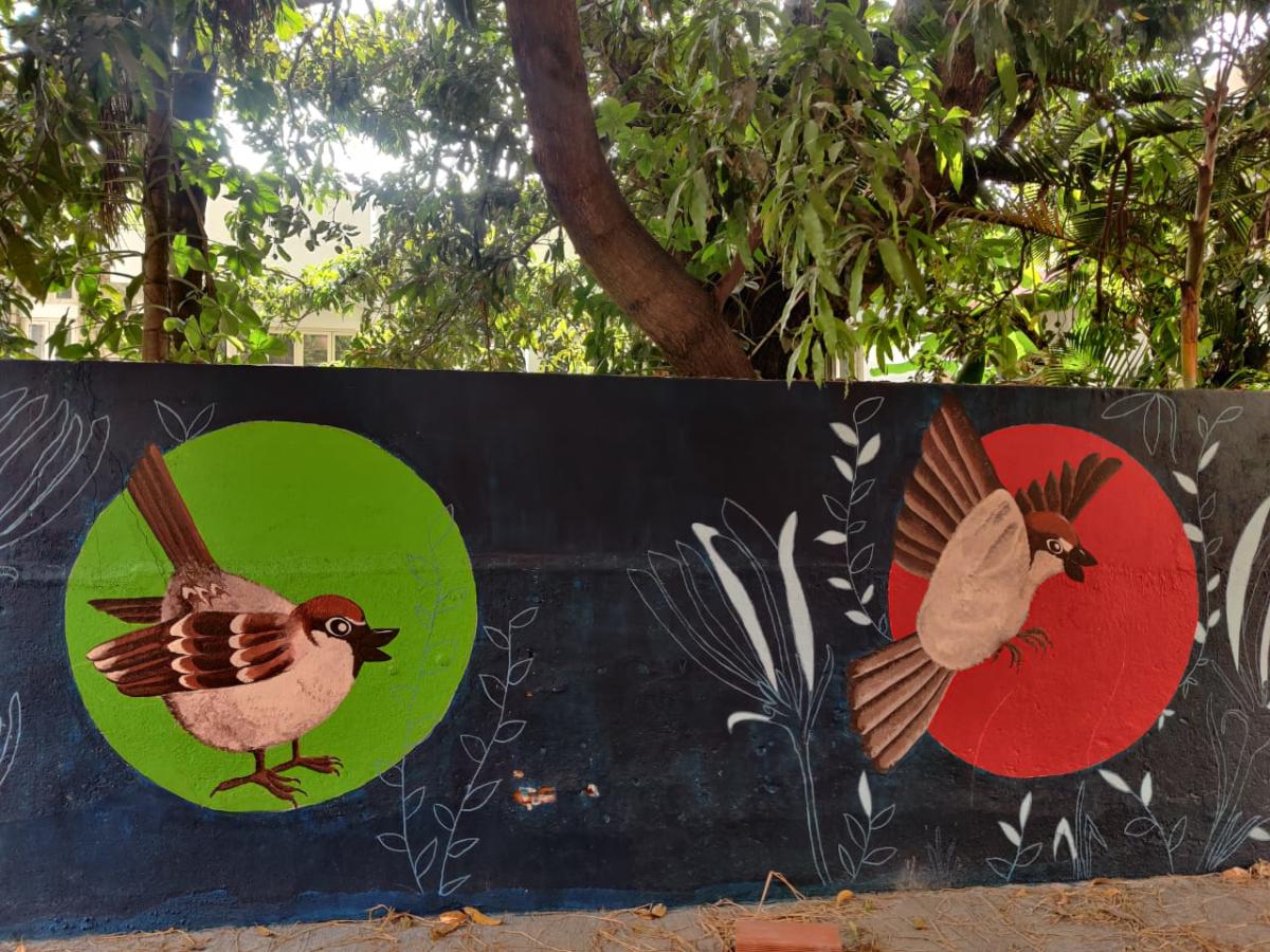 A mural created under the 'Malleshwaram Hogona' (Let's got to Malleshwaram) initiative.
