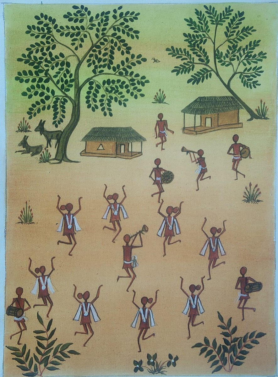 A Kurumba painting.