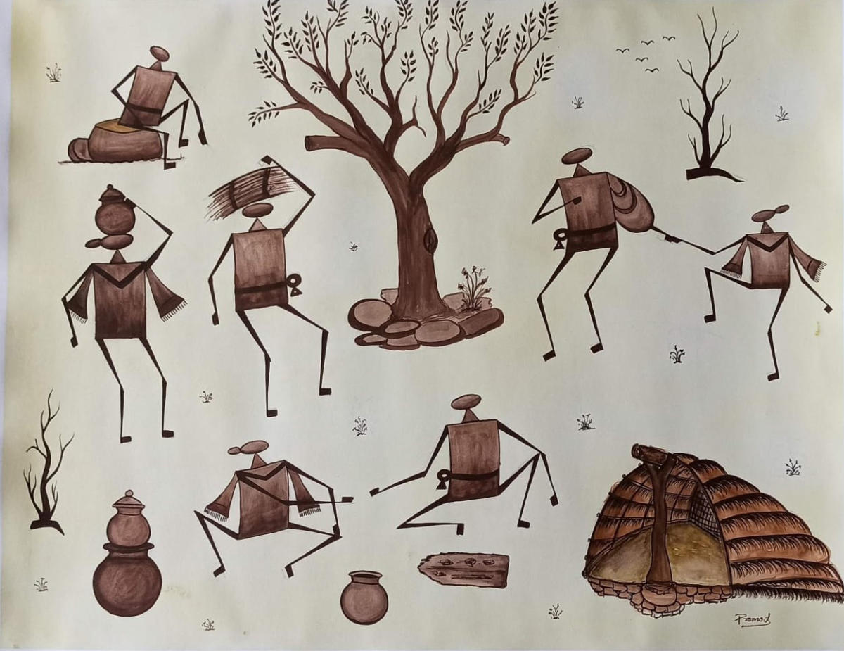 A Kurumba painting.