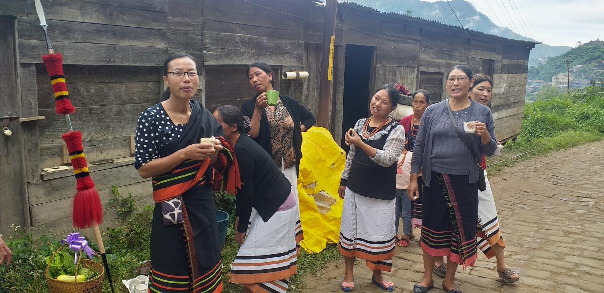 Women from the Angami Naga tribe. Photos by the author