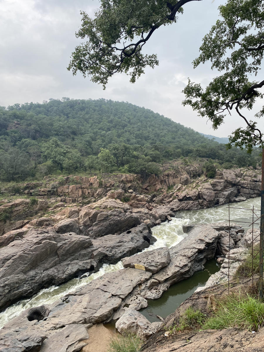 Rivers Arkavathi and Cauvery merge at Sangama