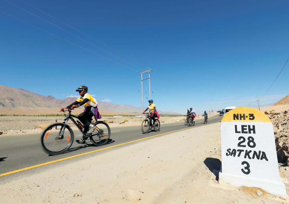 The group of girls who sailed, trekked and cycled across the country