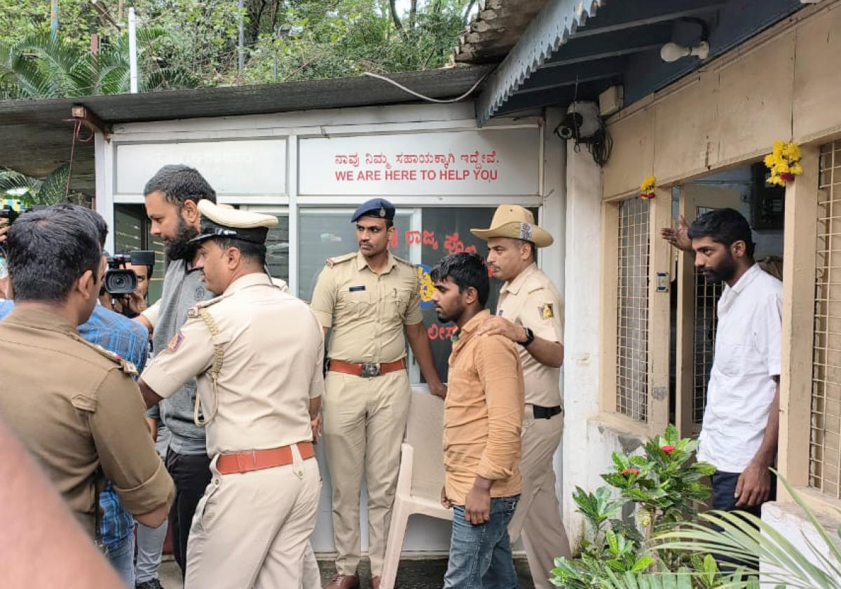 Three of the arrested suspects. Credit: DH Photo