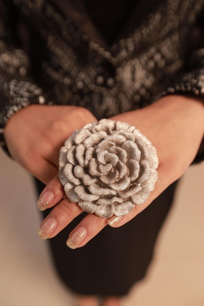 In Kerala, SWA Diamonds styled a ring after the pink oyster mushroom.