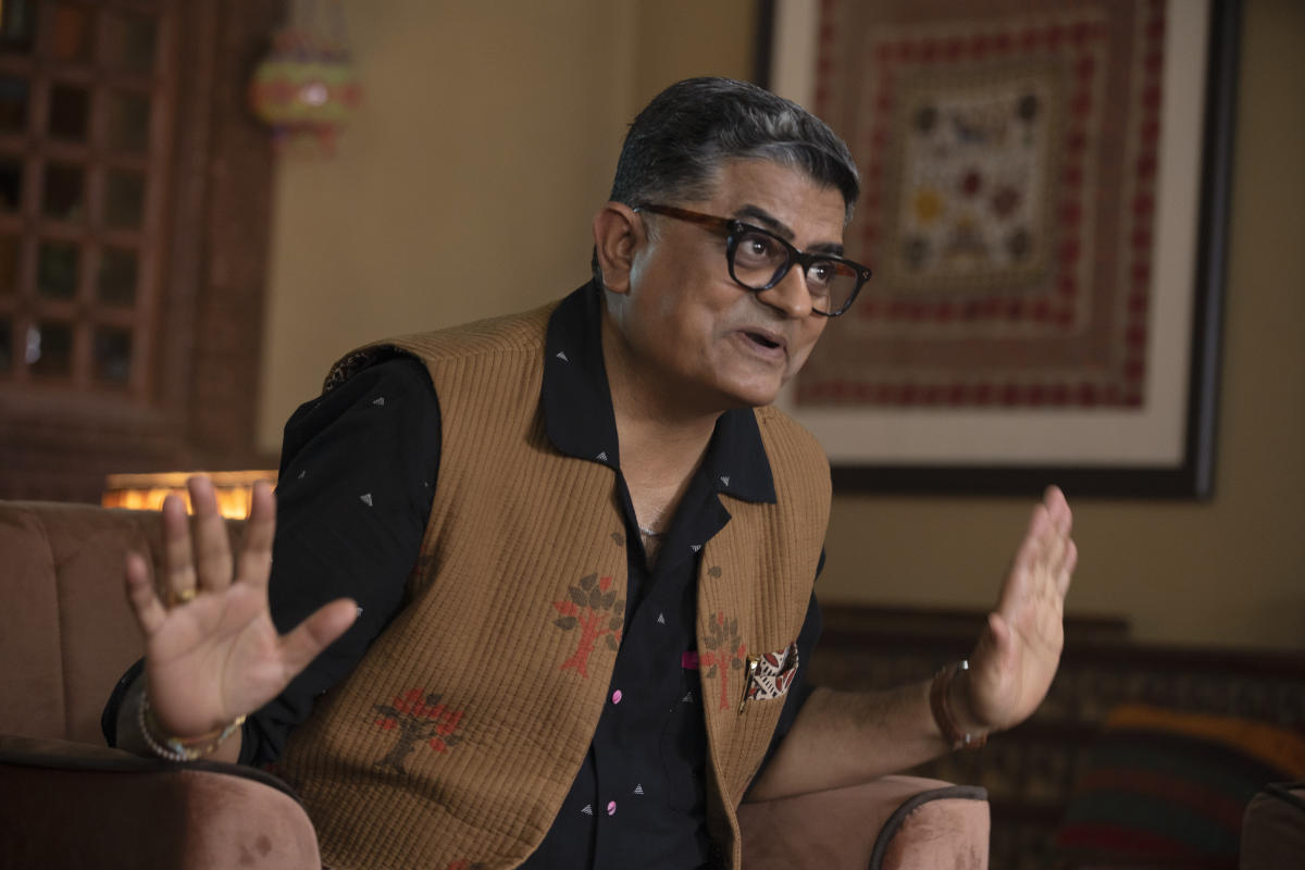 Gajraj Rao in 'Maja Ma'. The actor plays Madhuri Dixit's husband in the family drama that deals with homosexuality.
