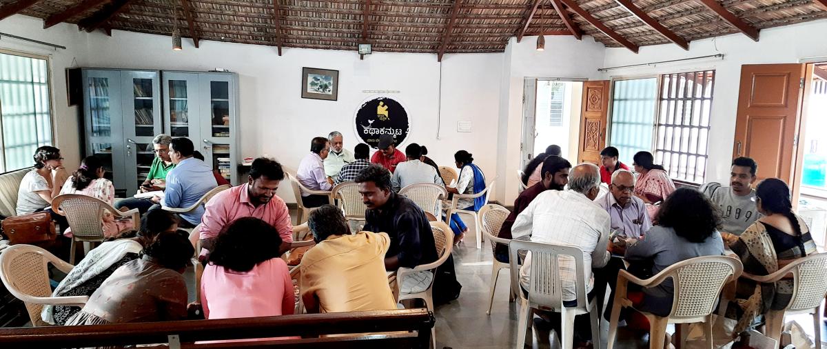 A Katha Kammata workshop in Bengaluru.