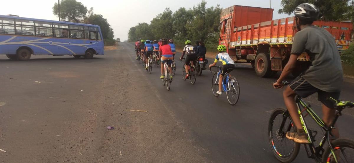 Cyclists practicing. Credit: DH Photo