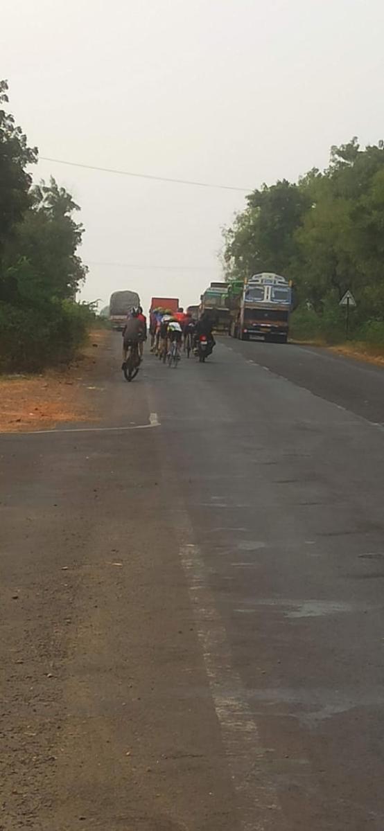 Cyclists practicing. Credit: DH Photo