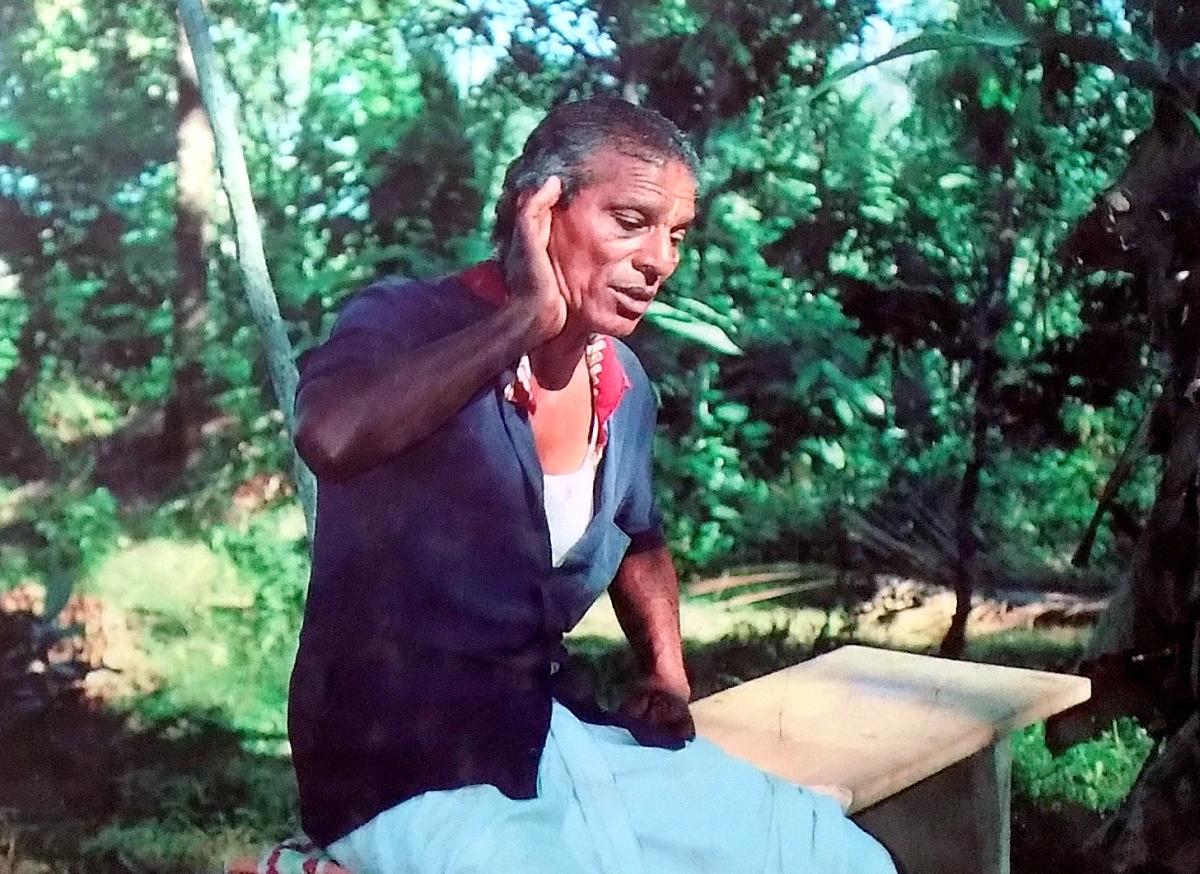 Paddana singer Gopala Naika. (From the cover page of 'The Siri Epic'). Photo Credit: Lauri Honko, Chinnappa Gowda, Anneli Honko, Viveka Rai, Academia Scientiarum Fennica