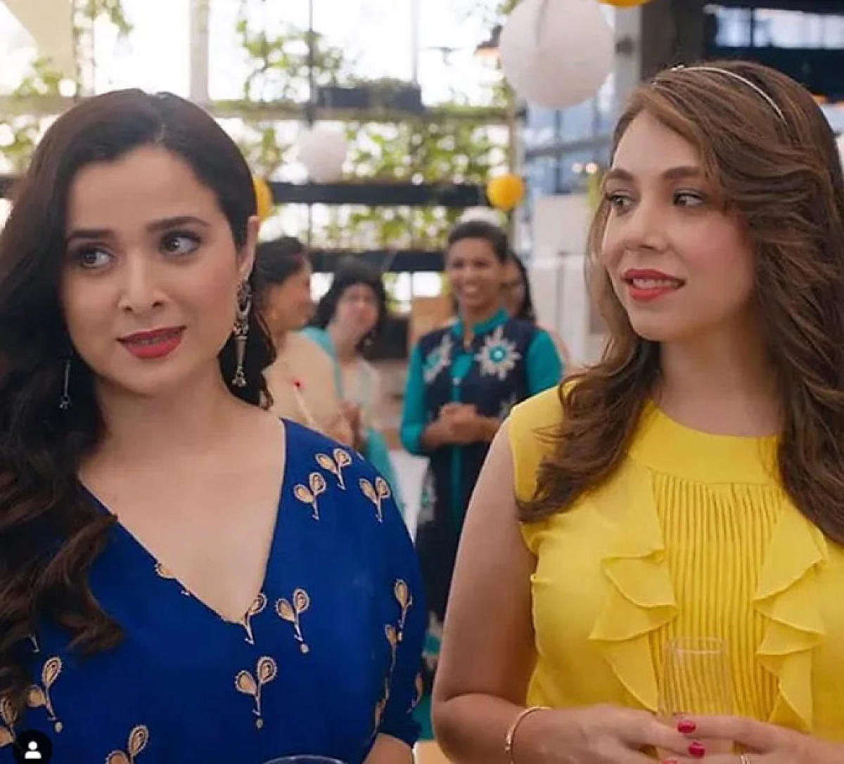 Simone Singh (left) in Four More Shots Please!
