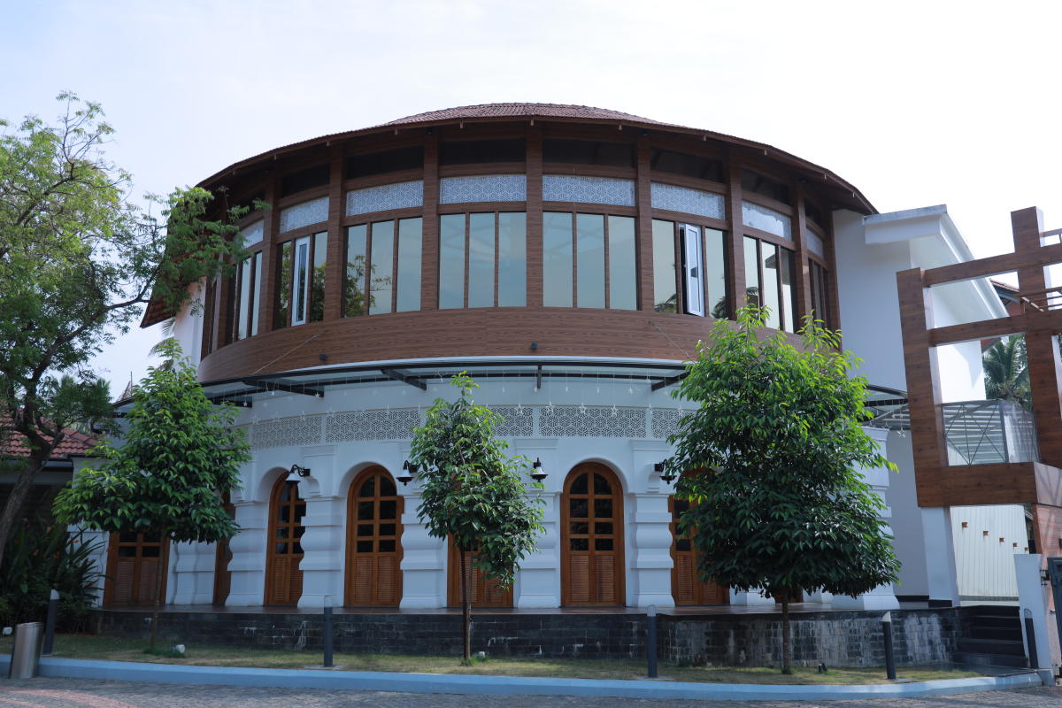 The emporium building at KACV; (below) the art gallery