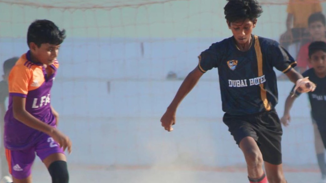 A slice of action from the local leagues being played in Lakshadweep. Credit: Special Arrangement