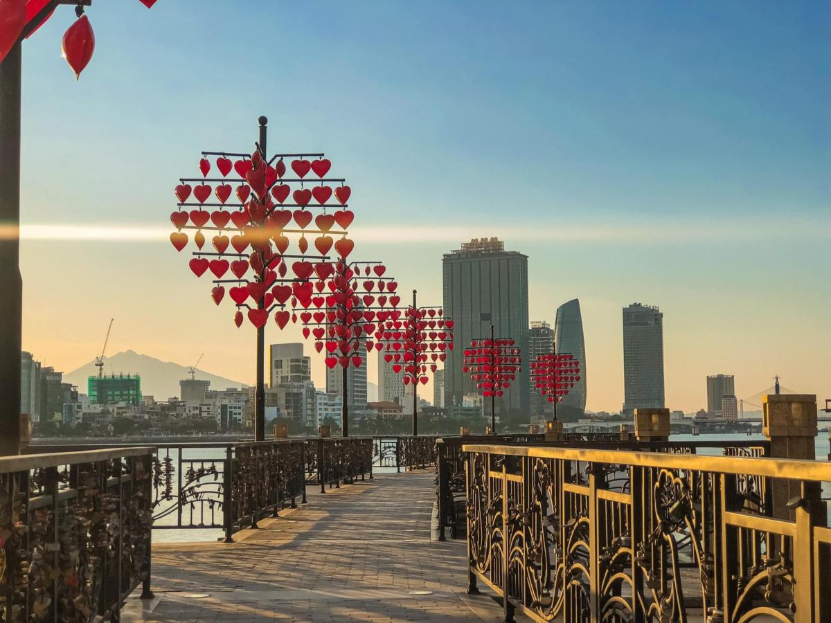 Love Lock Bridge, Da Nang, Vietnam 