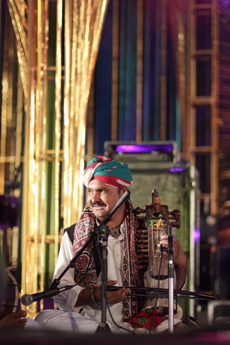 Members of the Langa sarangi ensemble