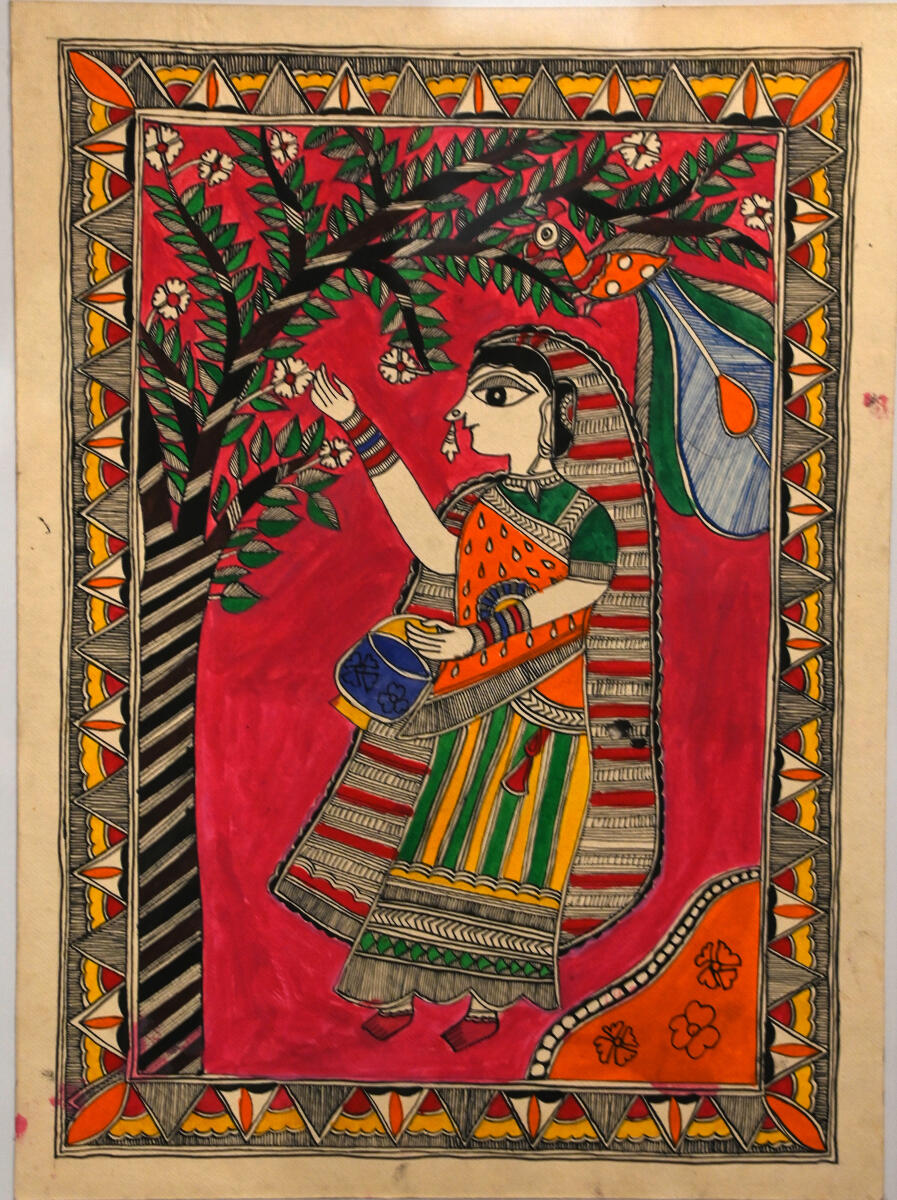 A Madhubani artwork