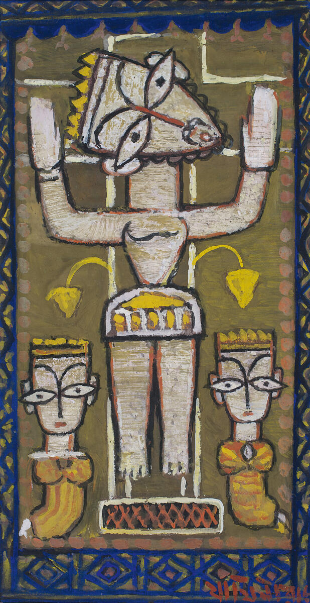 'Crucifixion' (tempera on canvas) (Pic courtesy:DAG)