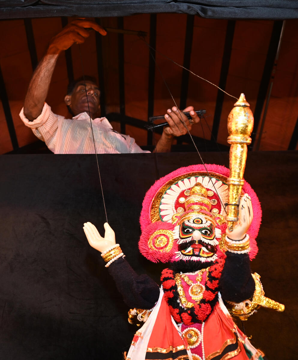 Yakshagana Puppets for Spectrum - ಪ್ರಜಾವಾಣಿ ಚಿತ್ರ / ಫಕ್ರುದ್ದೀನ್ ಎಚ್