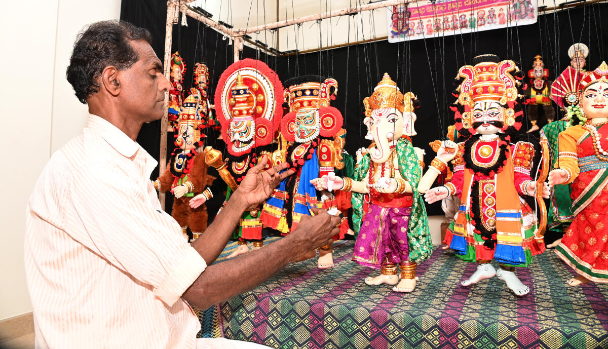 Yakshagana Puppets for Spectrum - ಪ್ರಜಾವಾಣಿ ಚಿತ್ರ / ಫಕ್ರುದ್ದೀನ್ ಎಚ್